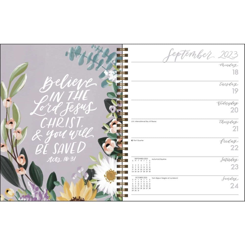 Scriptures and Florals 2024 Planner