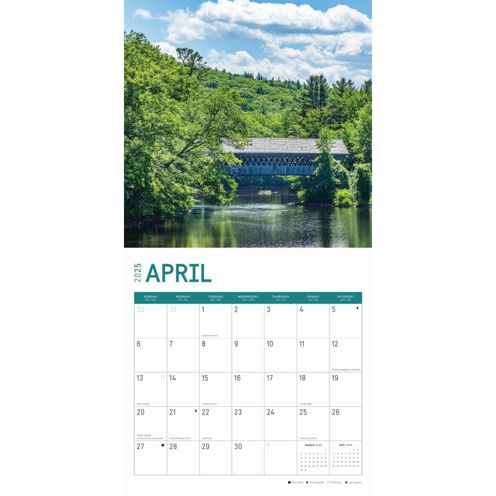 Covered Bridges 2025 Wall Calendar Second Alternate Image width="1000" height="1000"