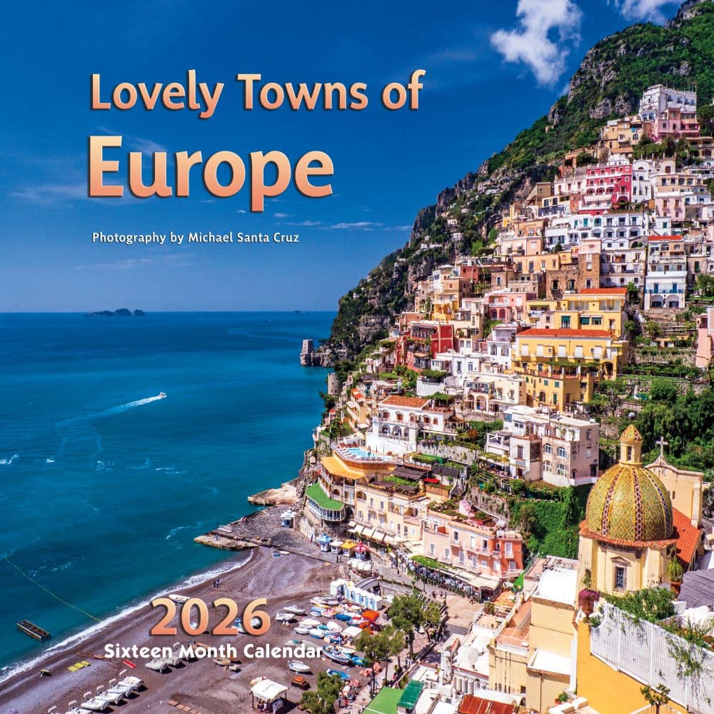 Lovely Towns of Europe 2026 Wall Calendar Main Image
