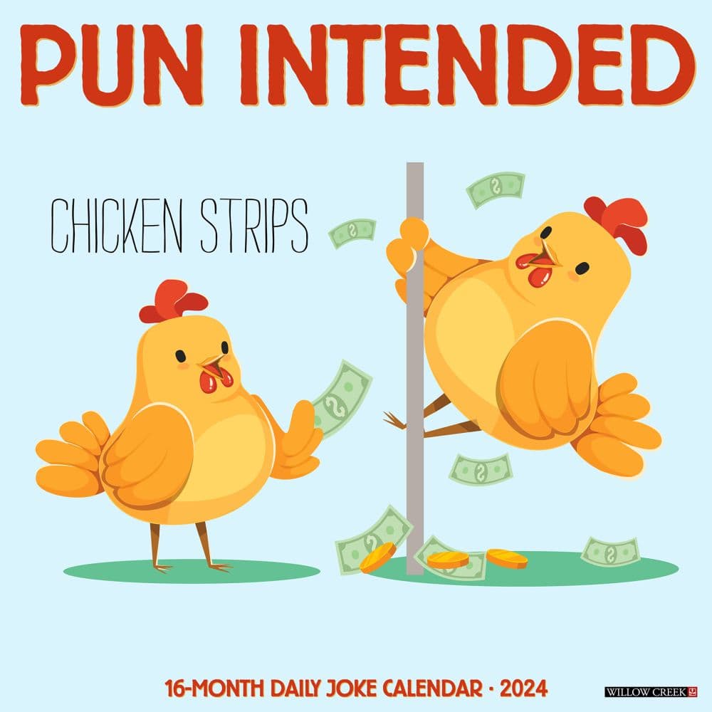 Pun Intended 2024 Wall Calendar