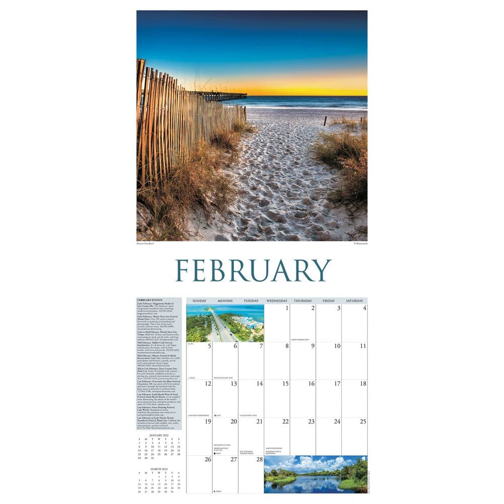 Florida Travel and Events 2023 Wall Calendar - Calendars.com