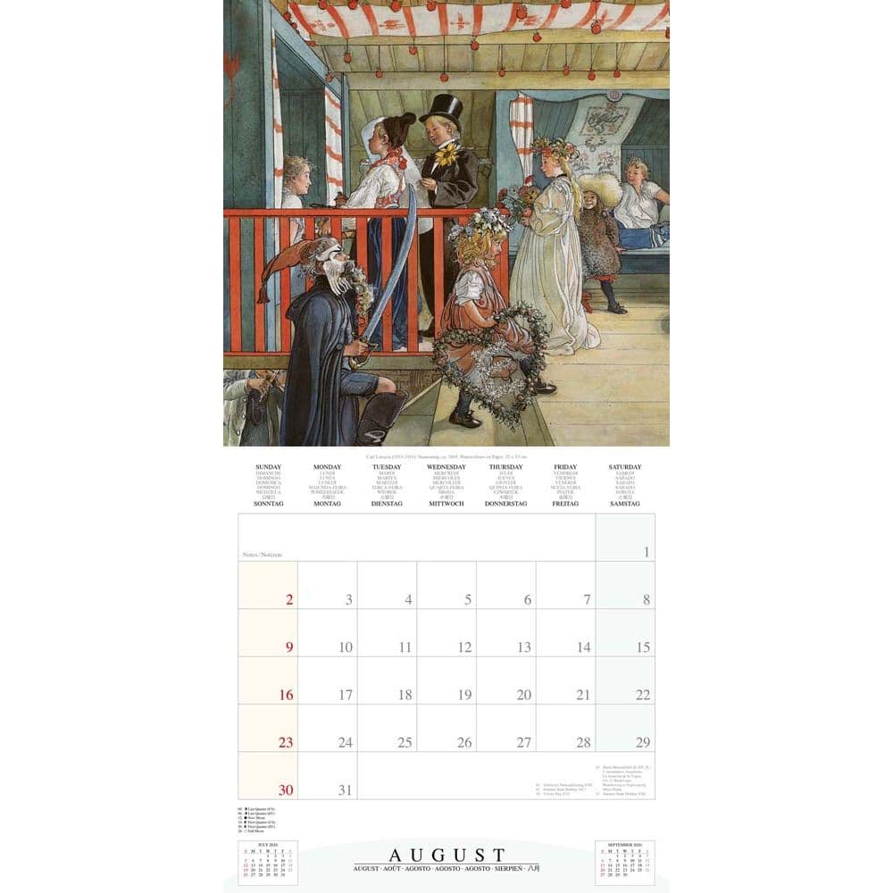 Larsson 2026 Wall Calendar Fourth Alternate Image
