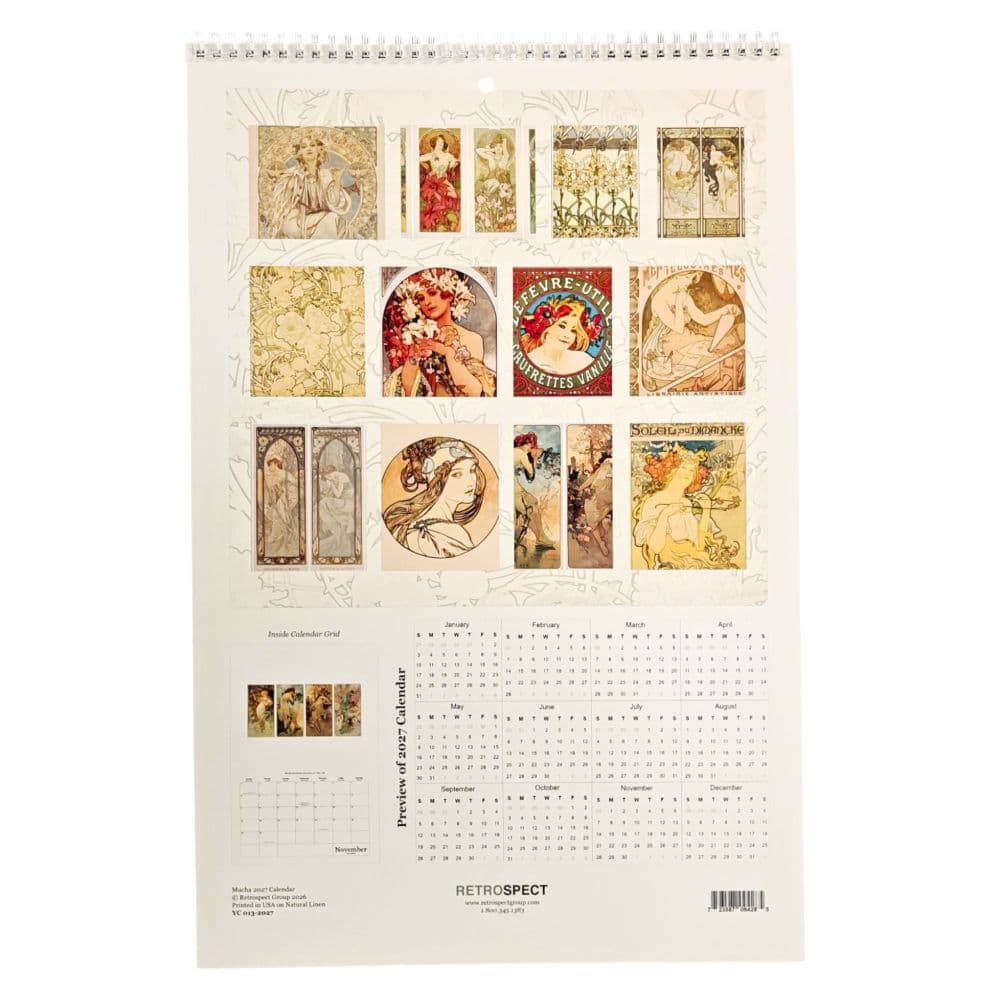 Mucha Poster 2027 Wall Calendar First Alternate Image