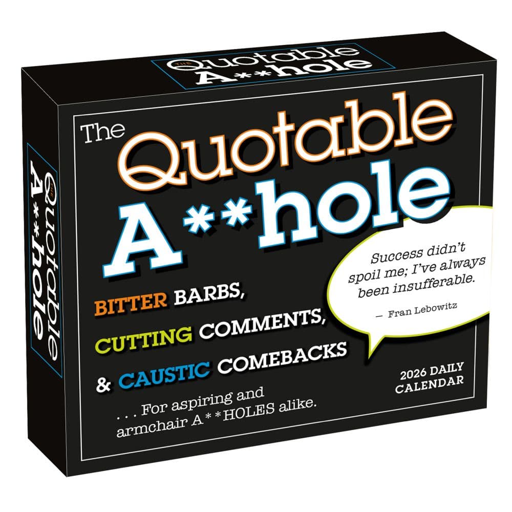 Quotable Asshole 2026 Desk Calendar Main Product Image