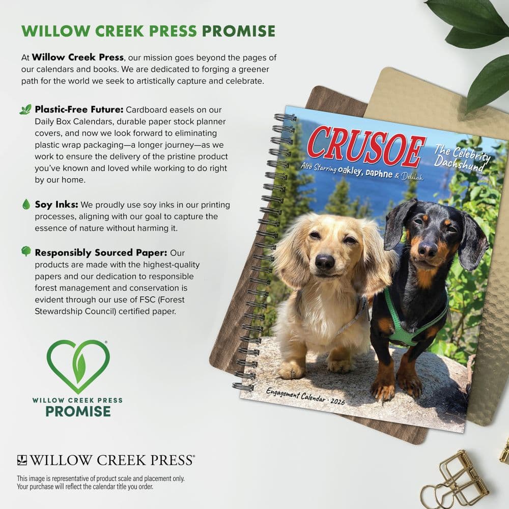 Crusoe The Celebrity Dachshund 2026 Engagement Planner Fifth Alternate Image