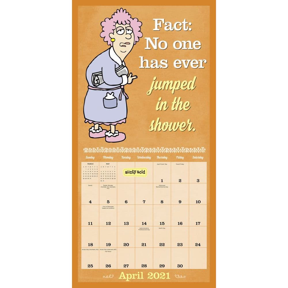 Aunty Acid Calendar 2023 - Customize and Print