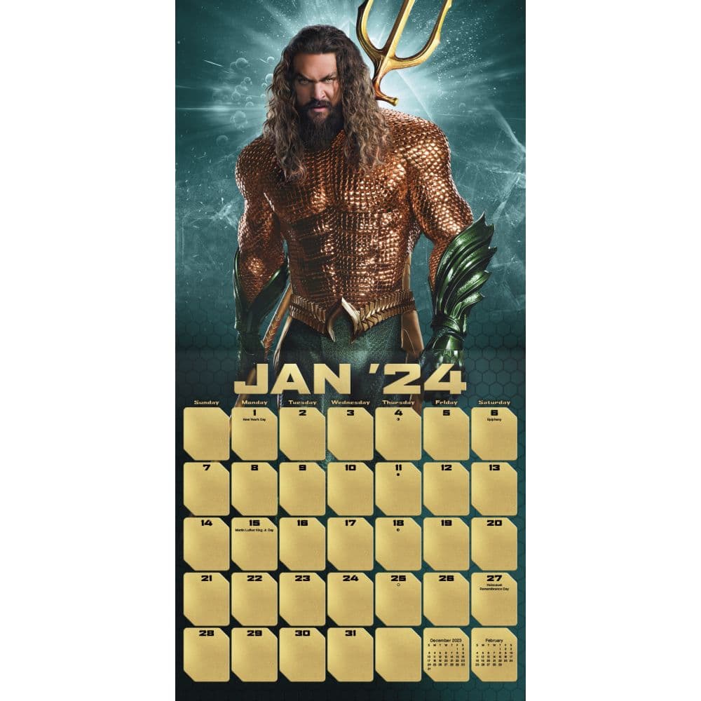 Aquaman and the Lost Kingdom 2024 Wall Calendar Second Alternate Image width=&quot;1000&quot; height=&quot;1000&quot;