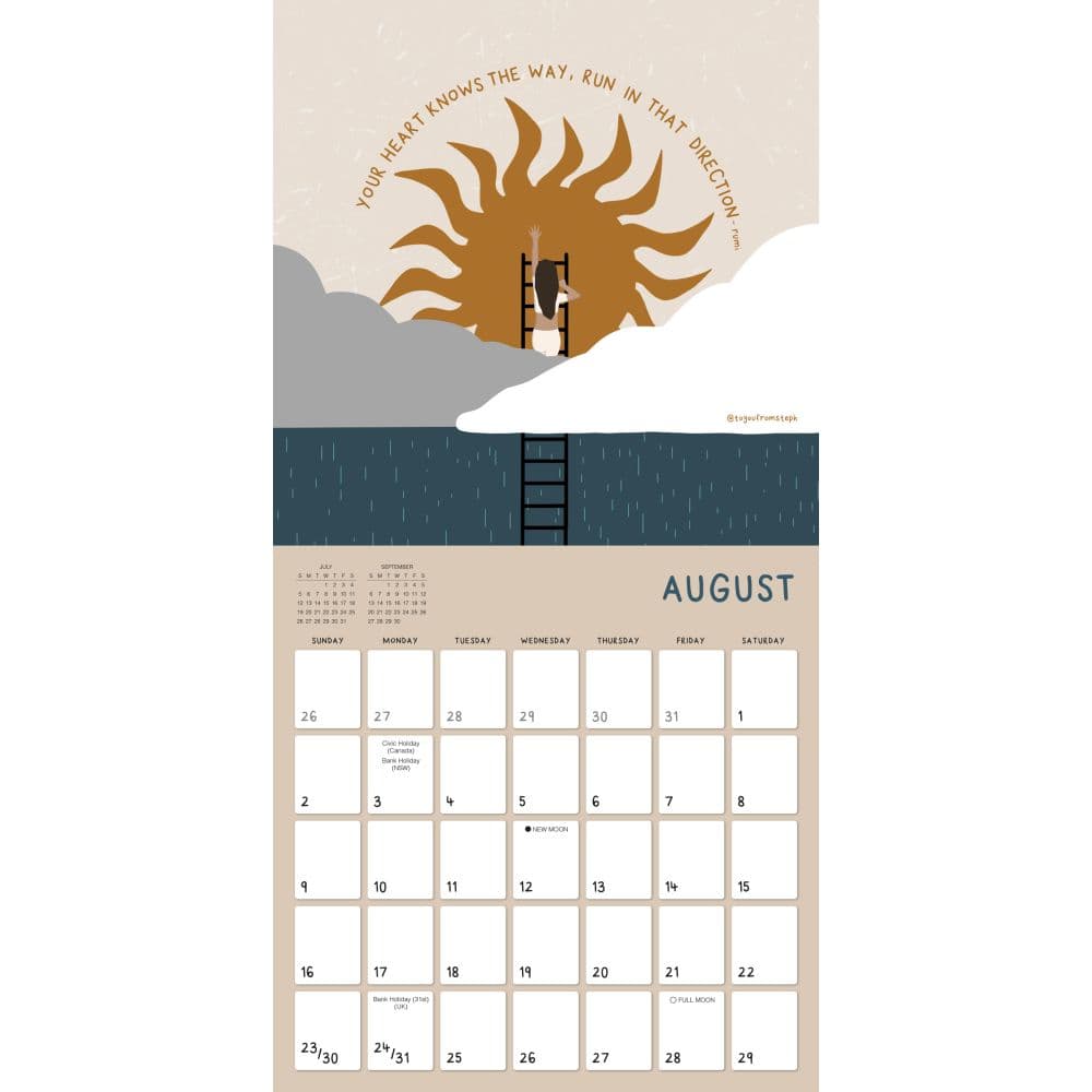 Grow with the Flow 2026 Wall Calendar Third Alternate Image