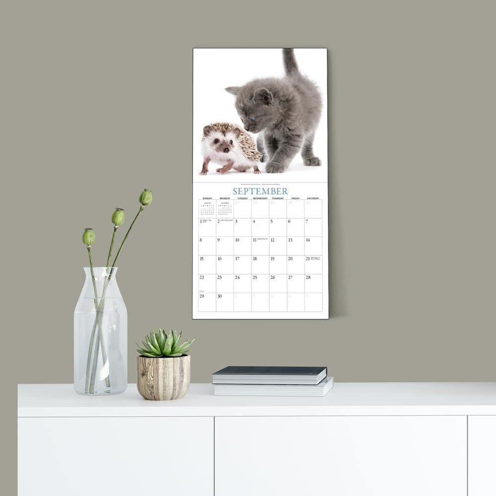 Kittens &amp; Friends 2024 Mini Wall Calendar Fifth Alternate Image width=&quot;1000&quot; height=&quot;1000&quot;