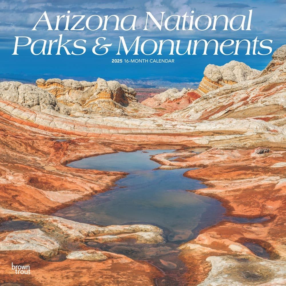 Arizona Parks And Monuments 2025 Wall Calendar Main Image