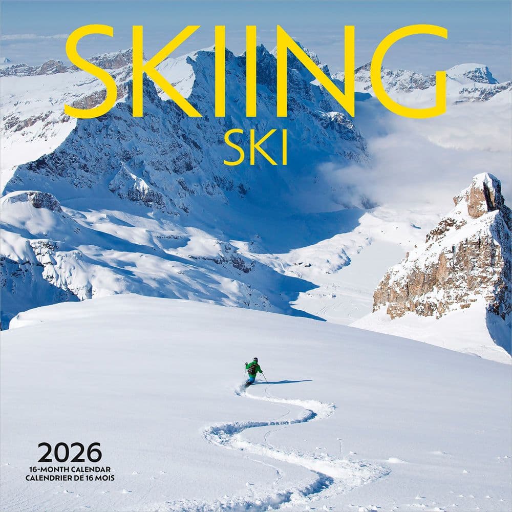 Skiing 2026 Wall Calendar Main Product Image