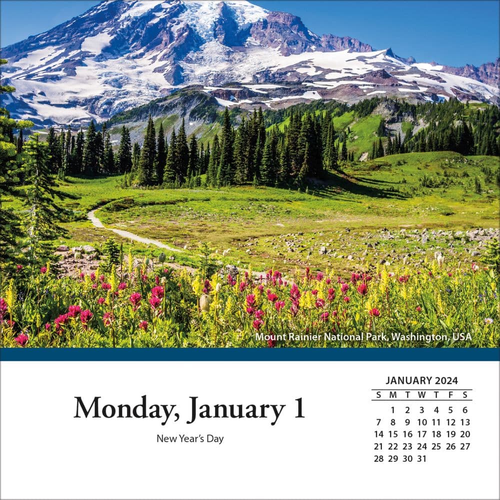 National Parks 2024 Desk Calendar Second Alternate Image width=&quot;1000&quot; height=&quot;1000&quot;