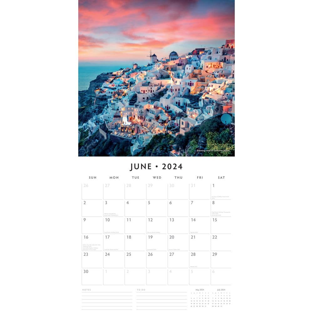 Greek Islands 2025 Wall Calendar