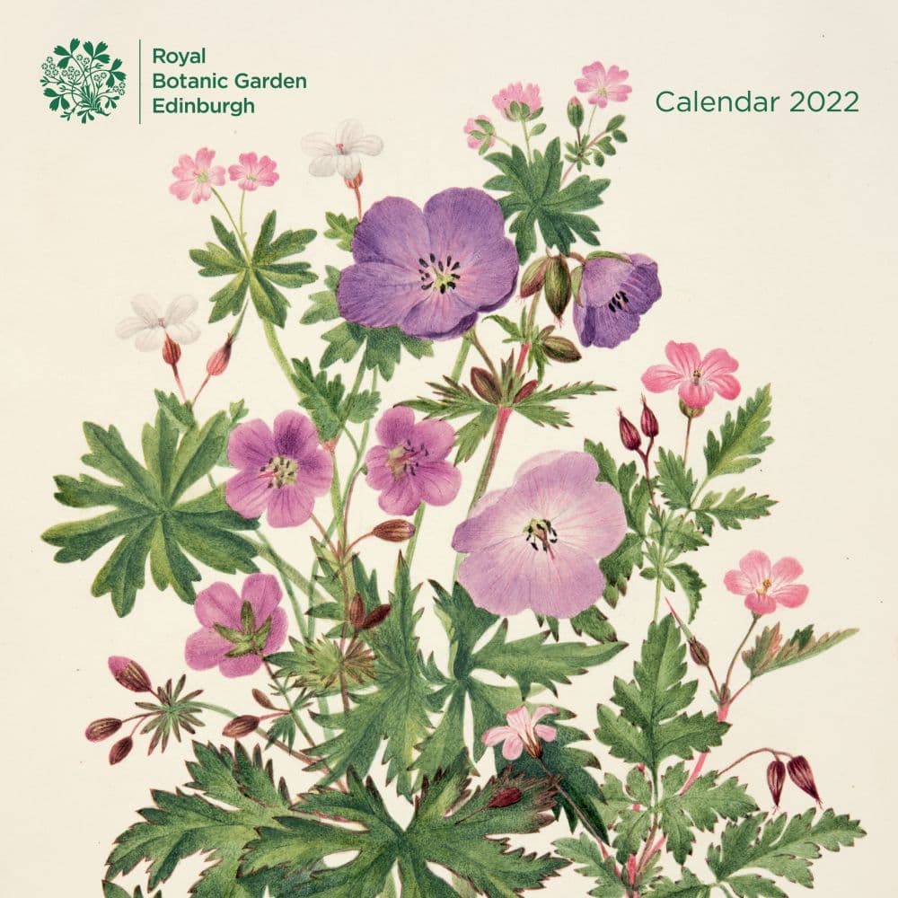Royal Botanic Gardens Edinburgh 2022 Wall Calendar