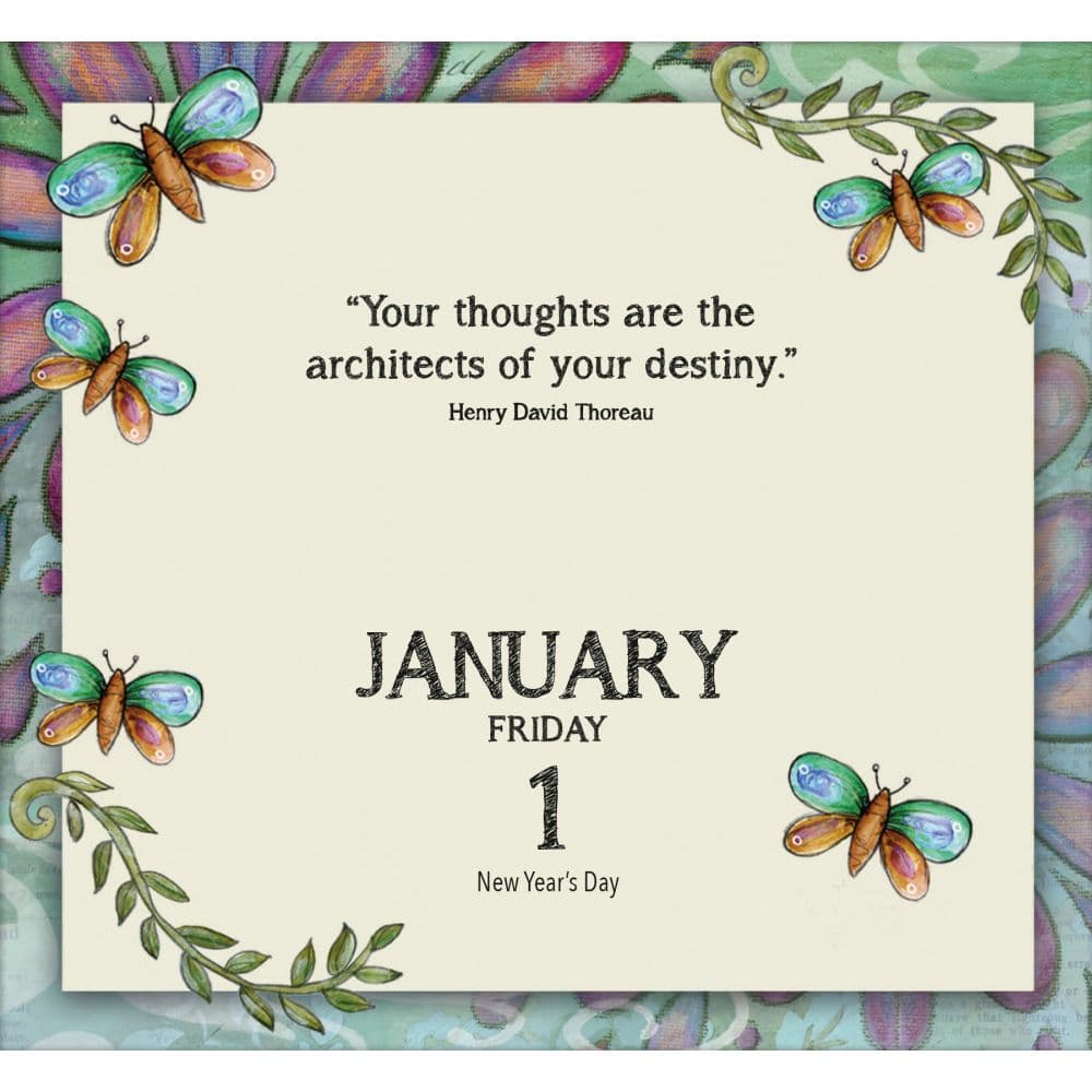 Live Love Dream 2027 Mini Desk Calendar by Lisa Kaus Second Alternate Image