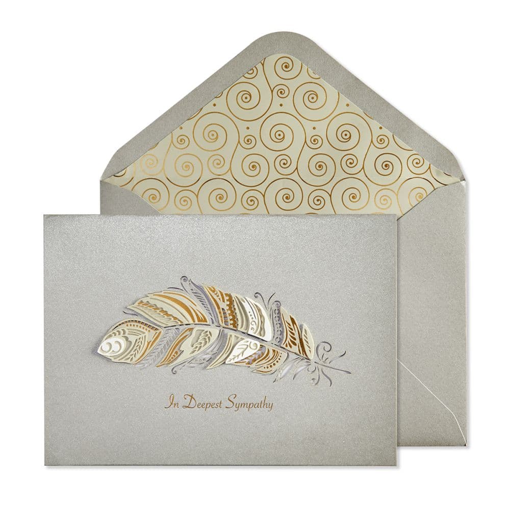 Feather Sympathy Card Main Product Image width="1000" height="1000"