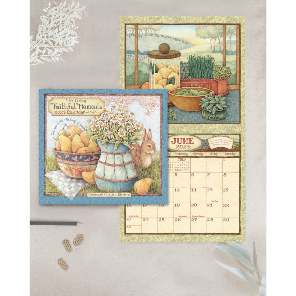 Faithful Moments Blowers 2024 Wall Calendar Third Alternate Image width=&quot;1000&quot; height=&quot;1000&quot;