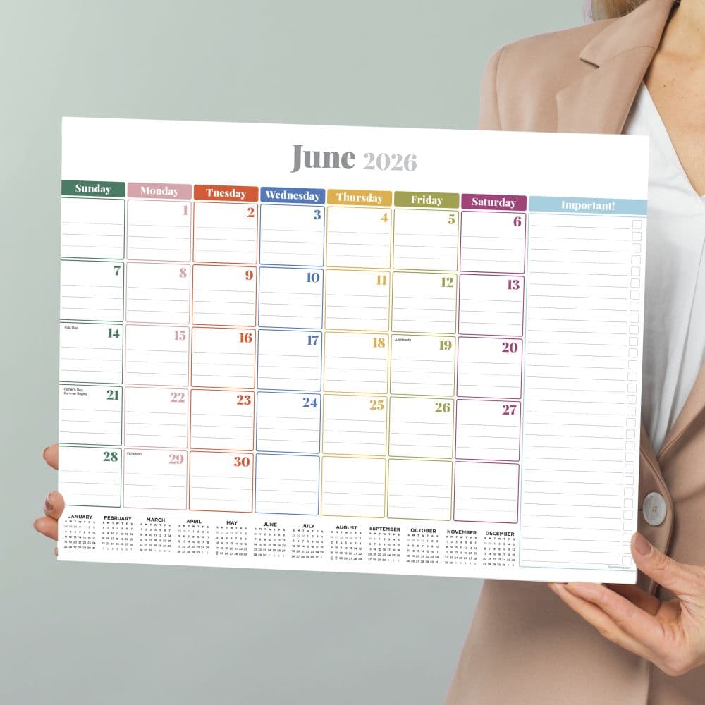 Colors of the Rainbow 2026 Desk Pad Fifth Alternate Image