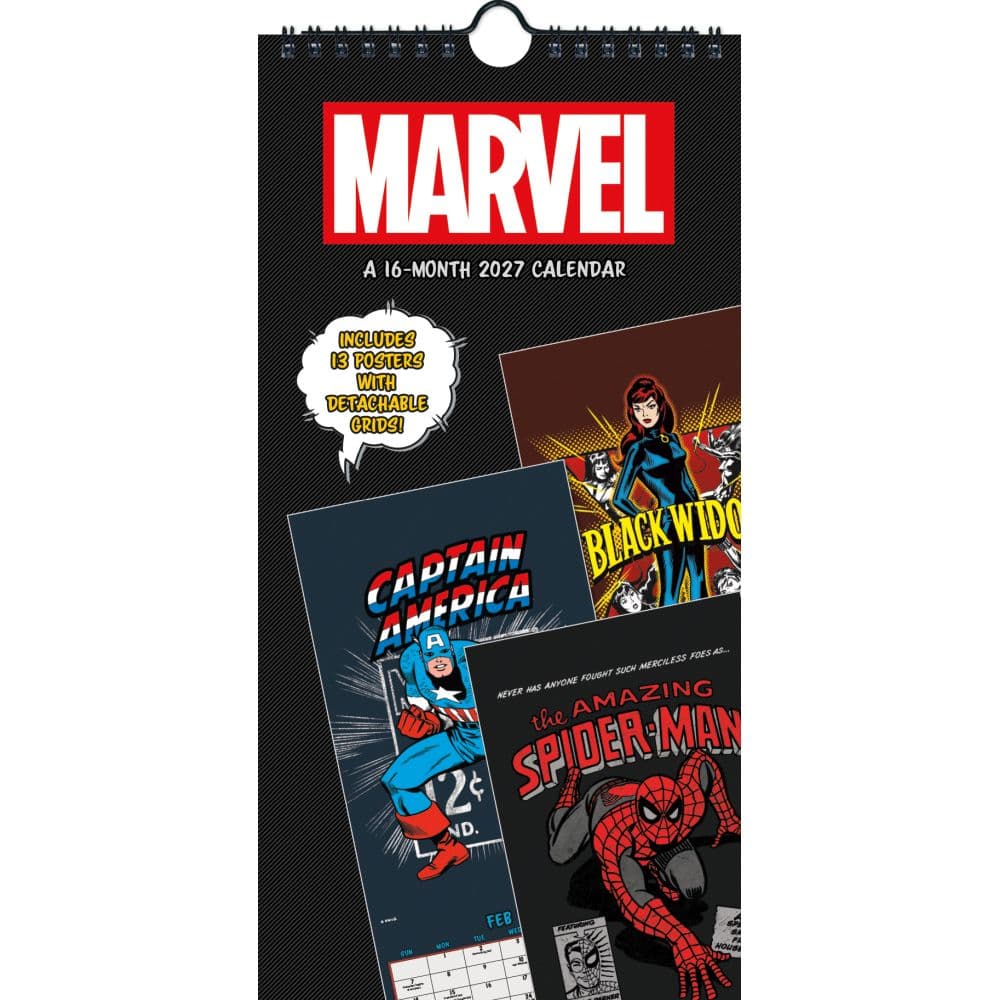 Marvel Comics 2027 Slim Wall Calendar