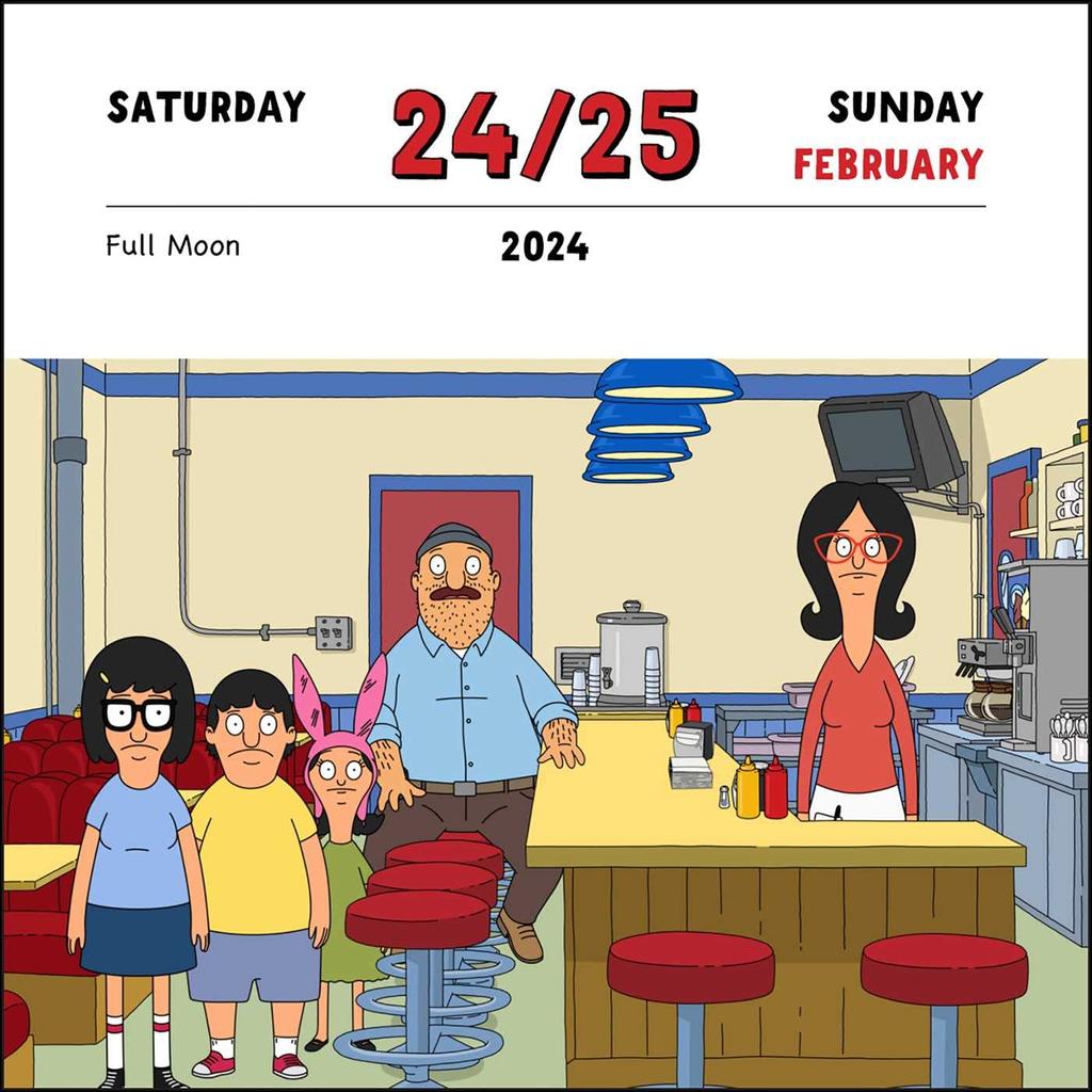 Bobs Burgers 2024 Desk Calendar interior