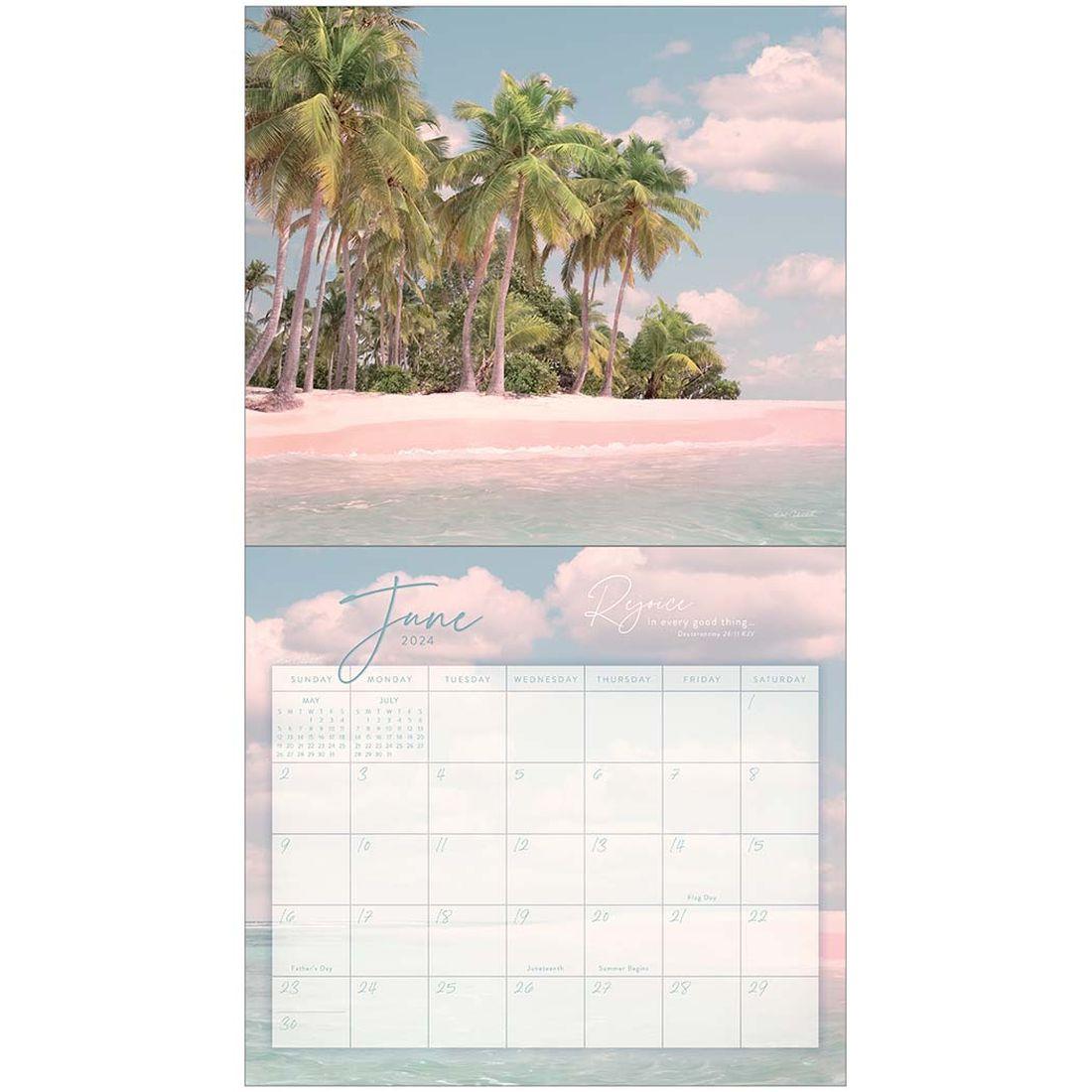 Seaside Serenity 2024 Wall Calendar