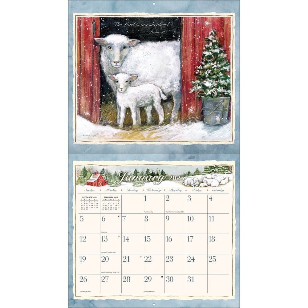 The Lord is My Shepherd by Susan Winget 2025 Wall Calendar Second Alternate Image width=&quot;1000&quot; height=&quot;1000&quot;