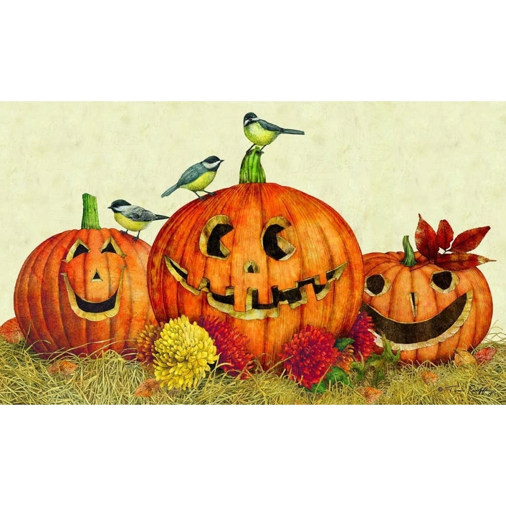 Happy Jack-O-Lantern Doormat by Tim Coffey Main Image