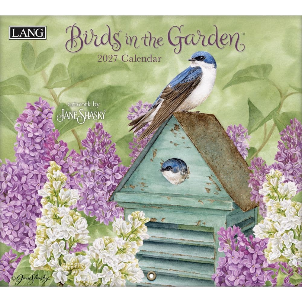Birds in the Garden 2027 Wall Calendar by Jane Shasky Main Product Image