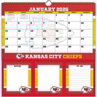 image NFL Kansas City Chiefs 2026 Memomate Spiral Wall Calendar