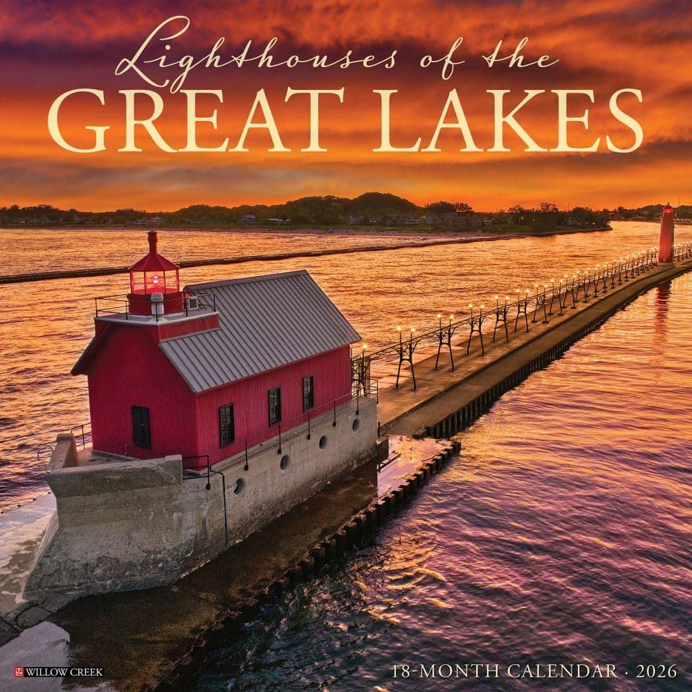 Lighthouses of the Great Lakes 2026 Wall Calendar Main Image