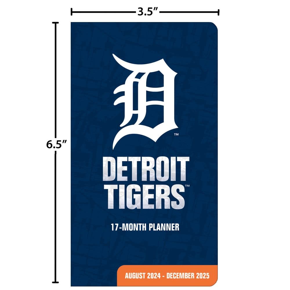 MLB Detroit Tigers 17 Month 2025 Pocket Planner Fifth Alternate Image