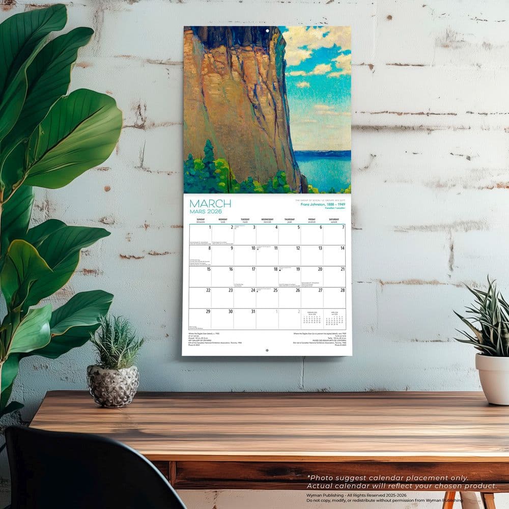 Group of Seven AGO 2026 Wall Calendar Fourth Alternate Image