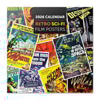 image Retro Sci Fi Film Posters 2026 Wall Calendar Main Product Image