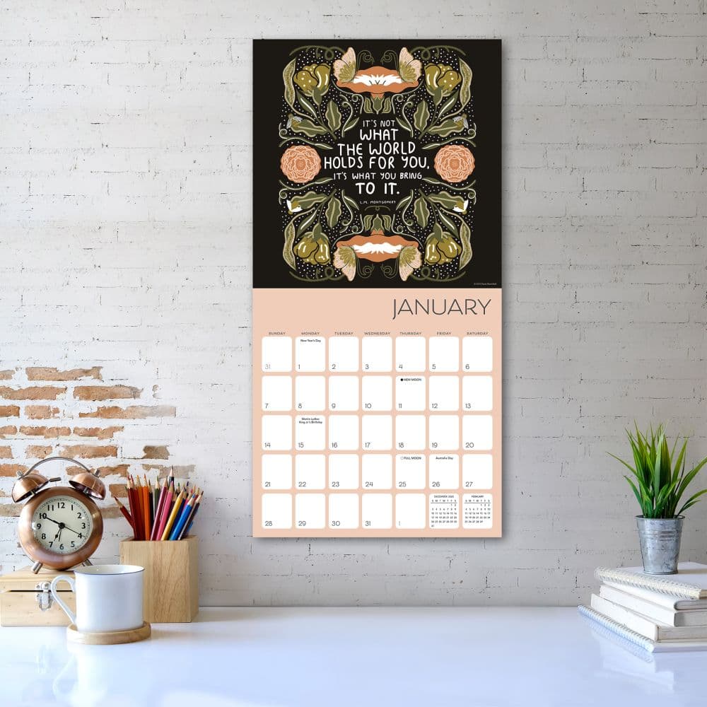 Living An Inspired Year By Bloomfield 2024 Wall Calendar