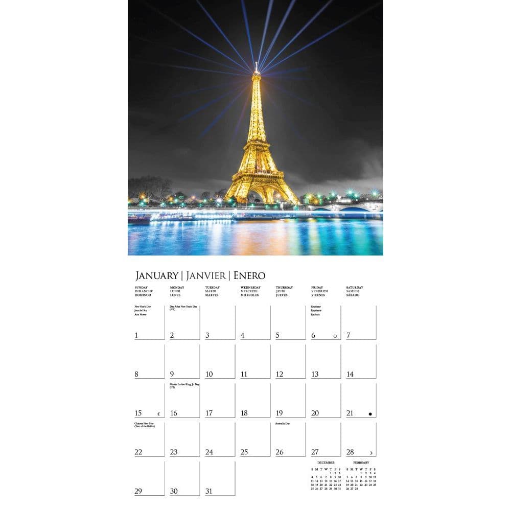 Paris Calendar 2023 Paris Glitz 2023 Wall Calendar - Calendars.com