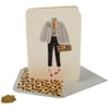 image Outfit with Fur Coat Birthday Card Seventh Alternate Image