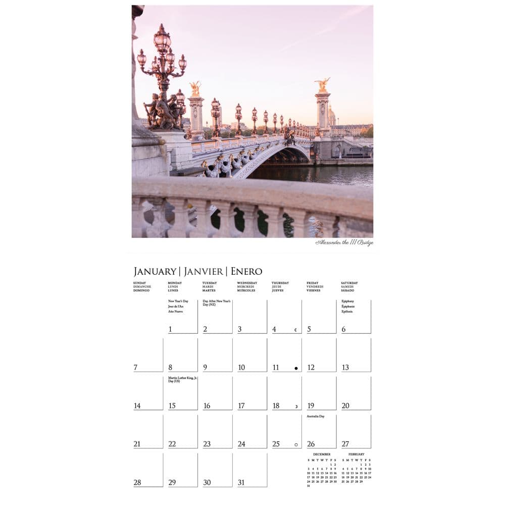 Parisian Life 2024 Mini Wall Calendar