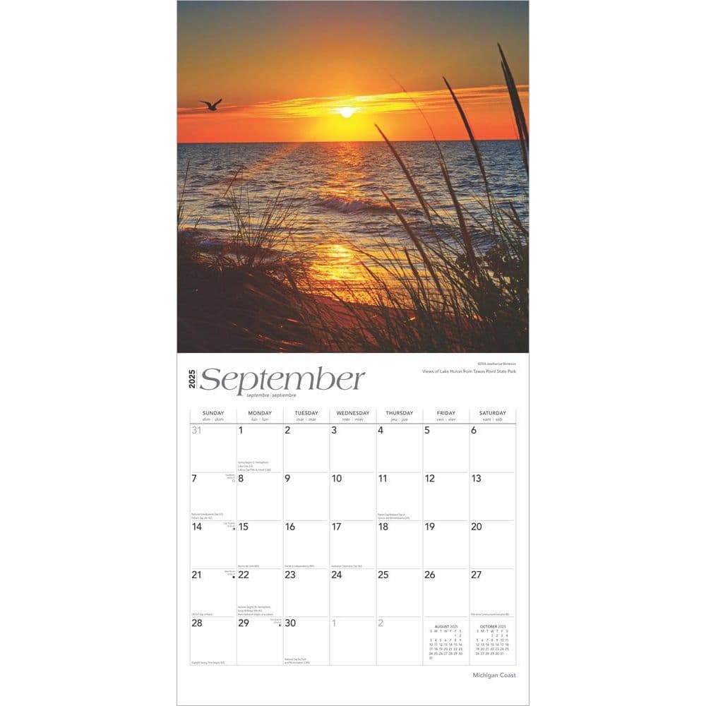 Michigan Coast 2025 Wall Calendar Third Alternate Image