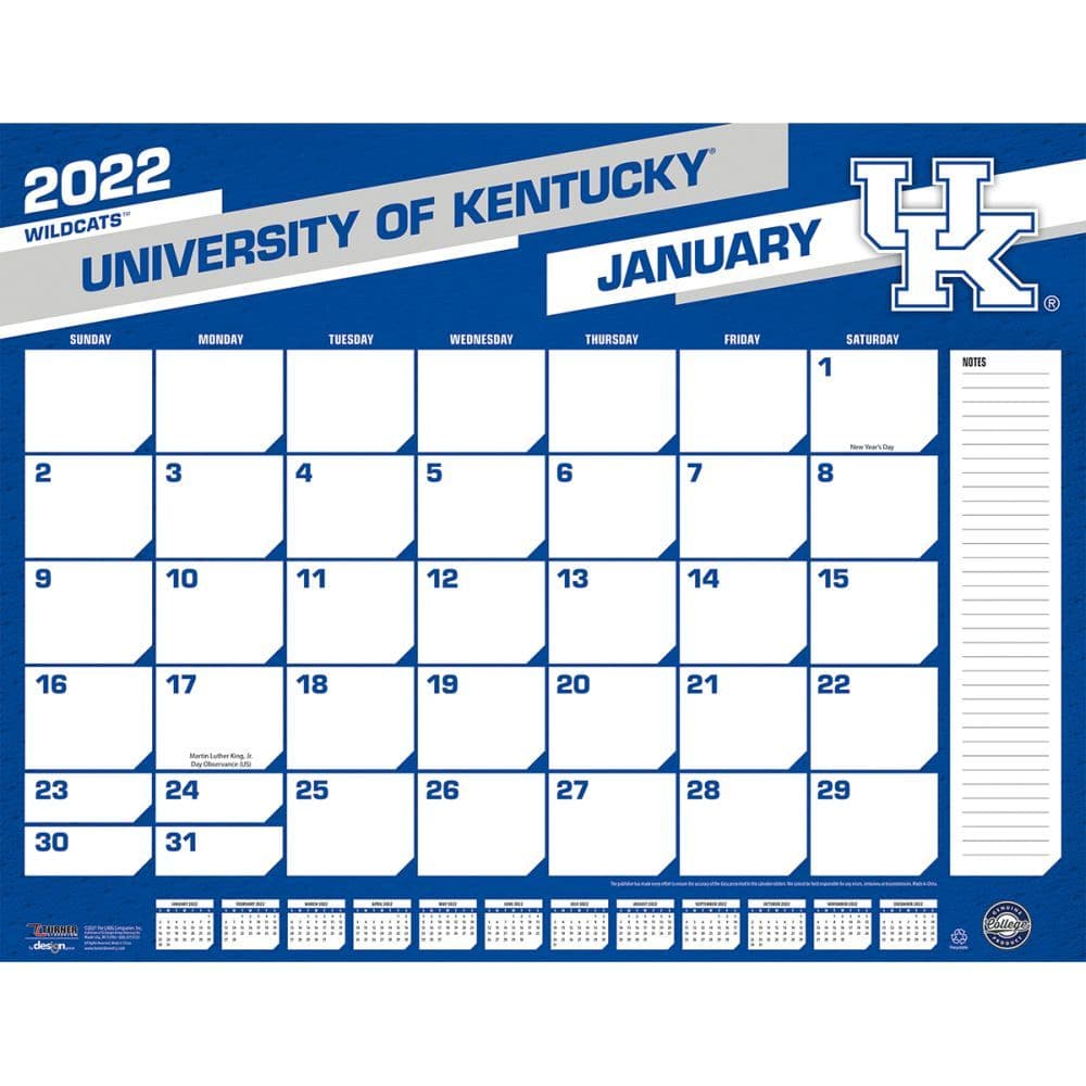 2022 Kentucky Wildcats Calendars