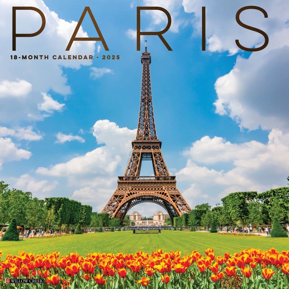 Paris 2025 Wall Calendar  Main Image