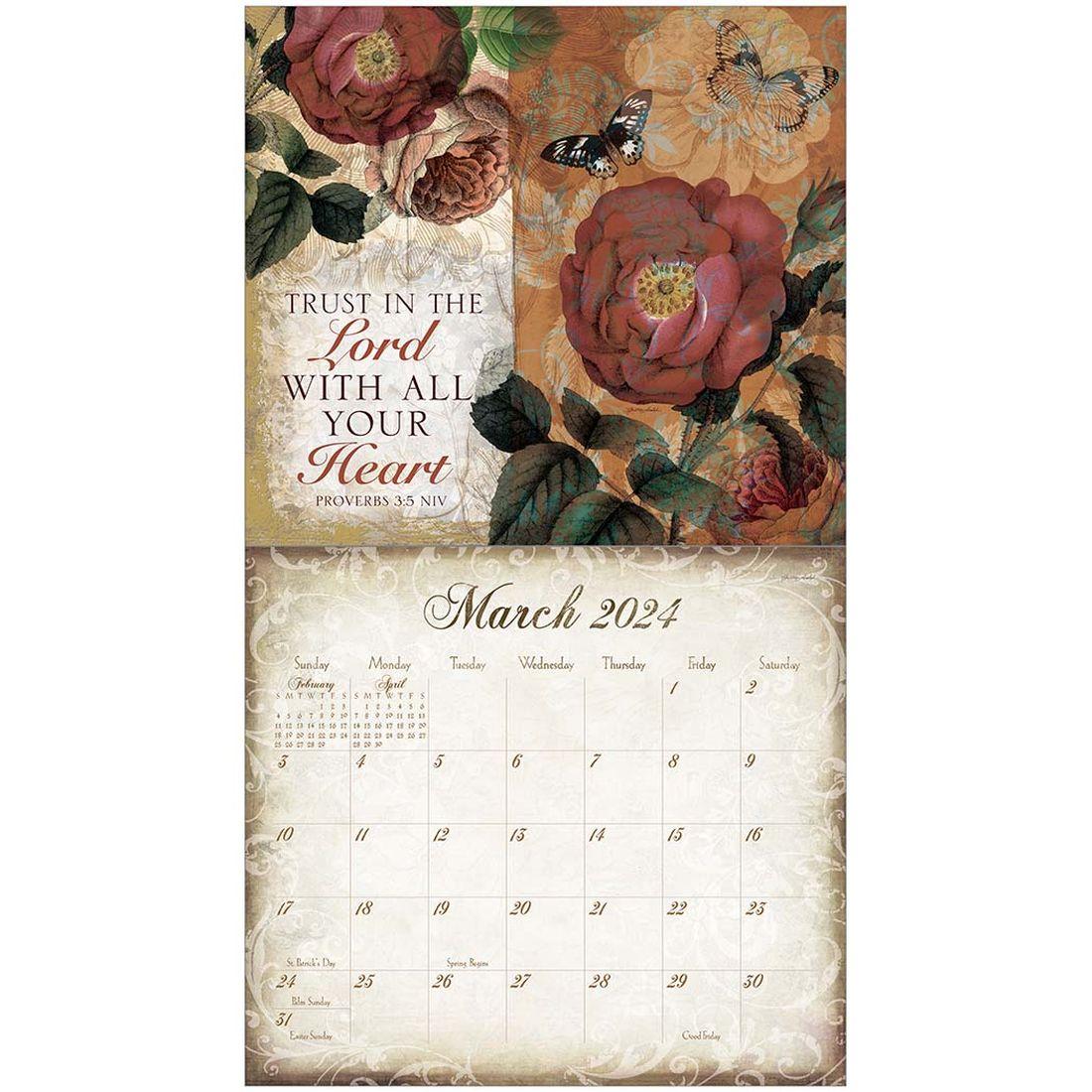 Walk By Faith Adolph 2024 Wall Calendar