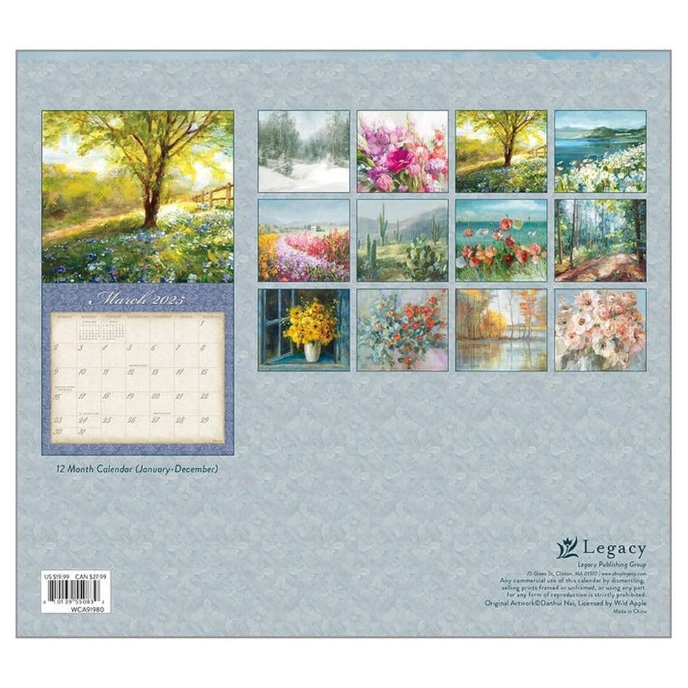 Tranquility 2025 Wall Calendar First Alternate Image width=&quot;1000&quot; height=&quot;1000&quot;