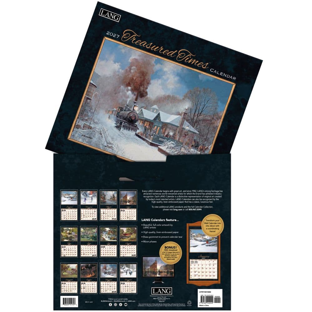Treasured Times 2027 Wall Calendar by D.R. Laird First Alternate Image