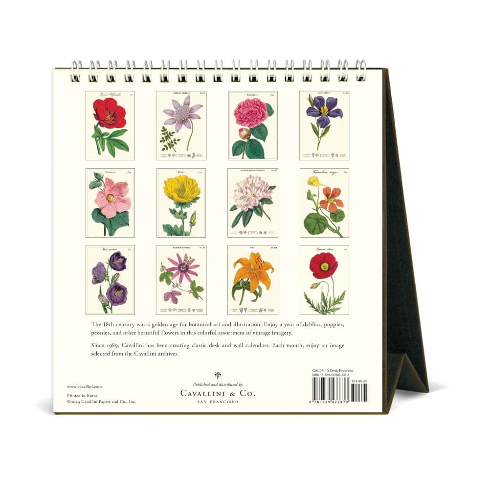 Botanica Art 2025 Easel Desk Calendar Second Alternate Image width="1000" height="1000"