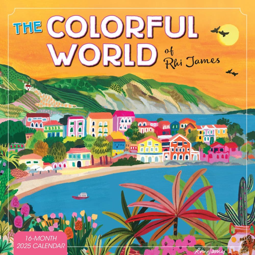 Colorful World Of Rhi James 2025 Wall Calendar Main Product Image width=&quot;1000&quot; height=&quot;1000&quot;