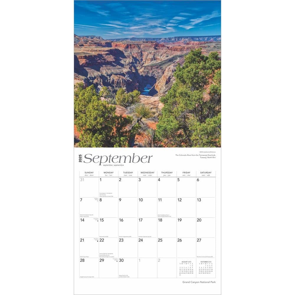 Grand Canyon National Park 2025 Wall Calendar Third Alternate Image width=&quot;1000&quot; height=&quot;1000&quot;