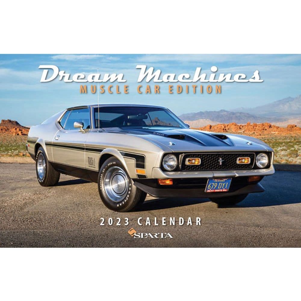 Dream Machines Muscle Car 2023 Deluxe Wall Calendar