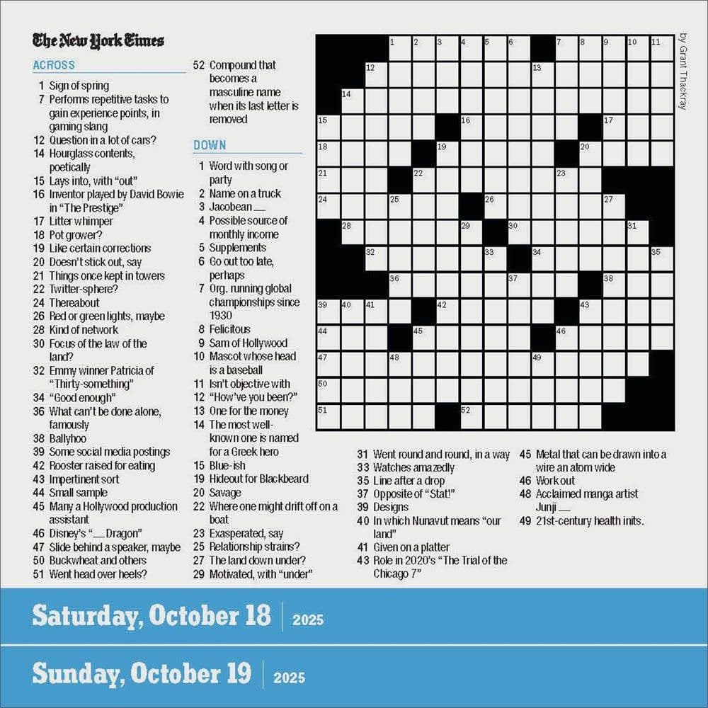 New York Times Daily Crosswords 2025 Desk Calendar Second Alternate Image width=&quot;1000&quot; height=&quot;1000&quot;