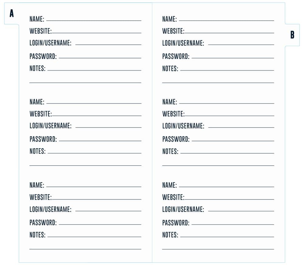 Chicago Bears Password Journal Alternate Image 3