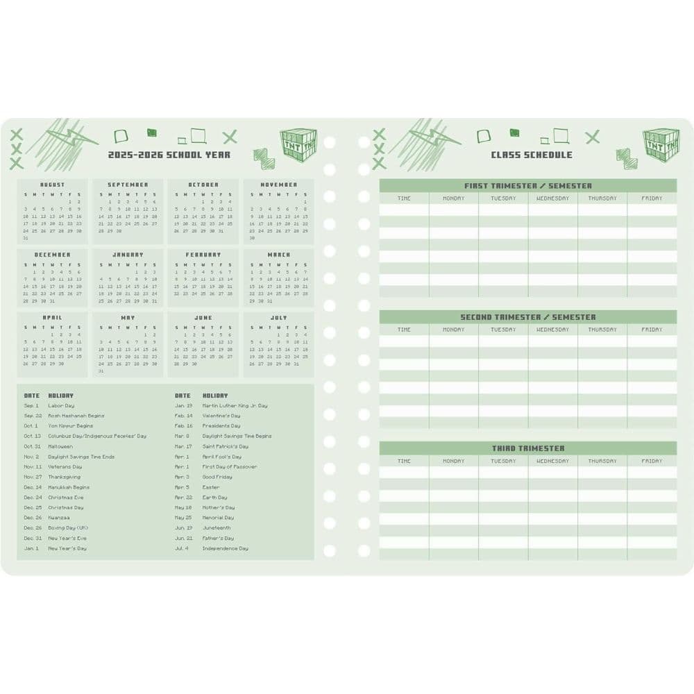 Minecraft Mobs 2026 Planner Fourth Alternate Image